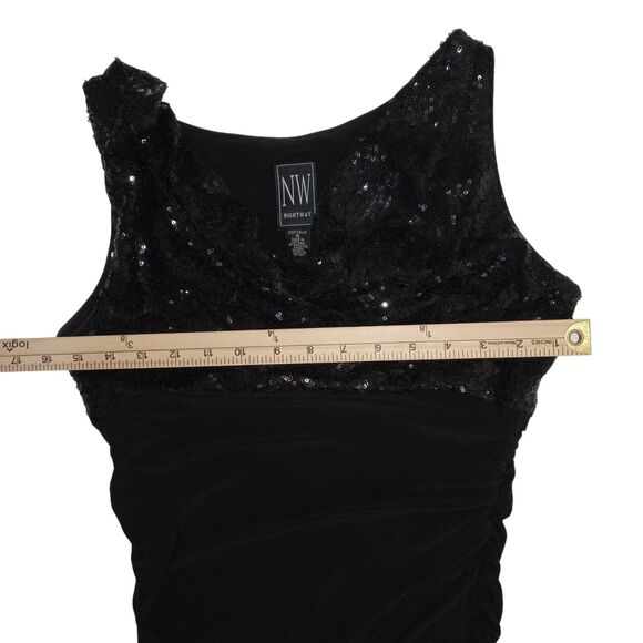 Night Way Collections RN 53048 Black Gown Size 4 - Picture 7 of 8